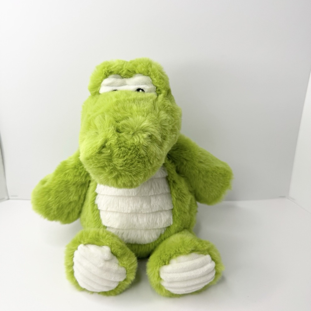 Spark Create Imagine Green Alligator Plush Beanbag Stuffed Animal Rattle 13"